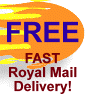 FREE Fast Royal Mail Delivery!