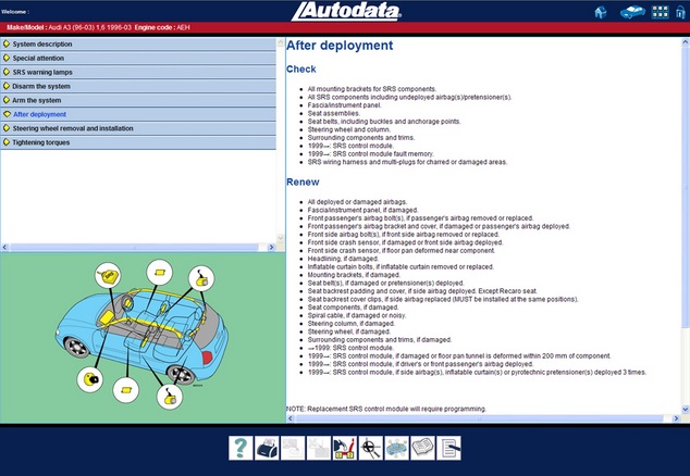 Airbag Component Locations