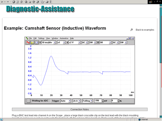 Camshaft Position Sensor - example waveform
