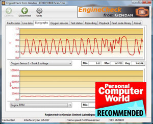 EngineCheck diagnostics software - click for more details