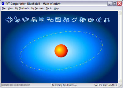 Main BlueSoleil Screen