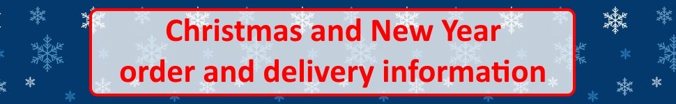 Christmas and New Year delivery information