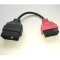 Red adaptor cable for MultiECUScan for SRS / Airbag coverage
