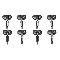 Foxwell T10 Programmable TPMS Sensor - Black Metal (Pack of 8 sensors)