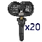 Foxwell T10 Programmable TPMS Sensor - Black Rubber (Box of 20 sensors)
