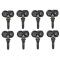 Foxwell T10 Programmable TPMS Sensor - Black Rubber (Pack of 8 sensors)