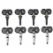 Foxwell T10 TPMS Sensor - Black Rubber & Silver Metal (Mixed pack of 8)