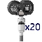 Foxwell T10 Programmable TPMS Sensor - Silver Metal (Box of 20 sensors)