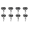 Foxwell T10 Programmable TPMS Sensor - Silver Metal (Pack of 8 sensors)