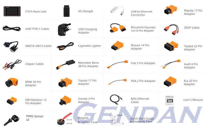 Foxwell i75TS - Package contents