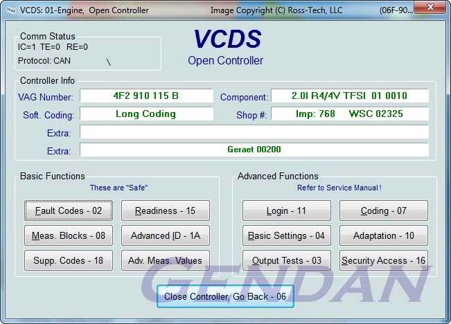 VCDS - Control Module Information