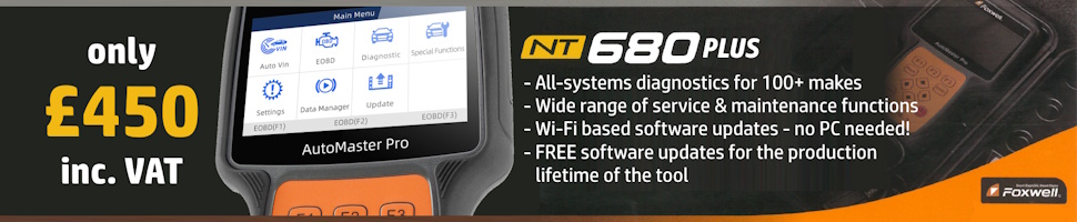 Foxwell NT680 Plus - improved handheld scantool from Foxwell